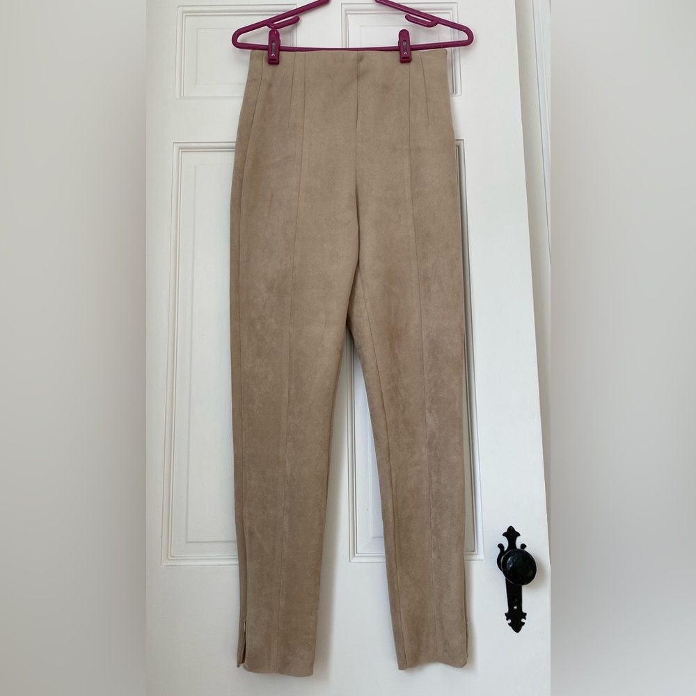 Zara Faux Suede Leggings